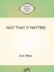 Not that it Matters cover