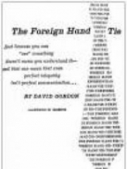 The Foreign Hand Tie cover